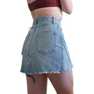 NWT Grlfrnd 'The Eva' Denim Skirt